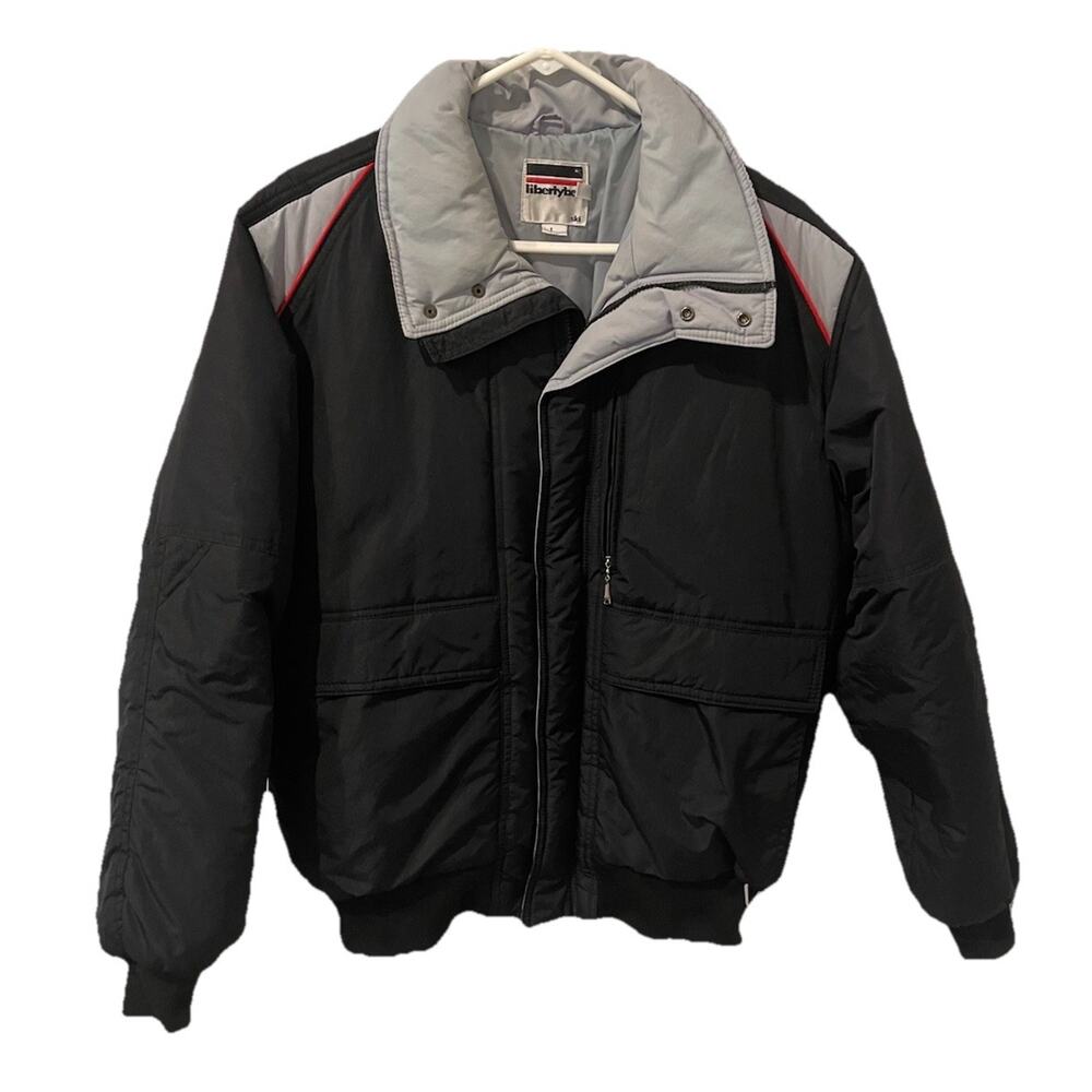 Mens LibertyBell Ski Jacket Snow Coat Size Large Red Gray Black